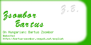 zsombor bartus business card